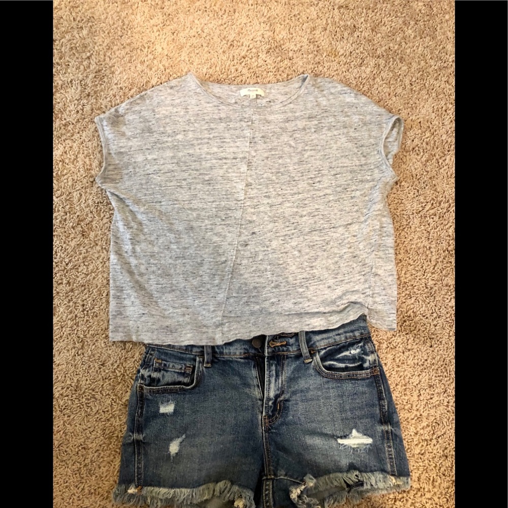 Madewell Heather Grey Top